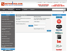 Tablet Screenshot of netknives.com